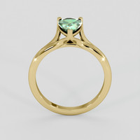 1.16 Ct. Bluish Green Sapphire Ring, 14K Yellow Gold 3