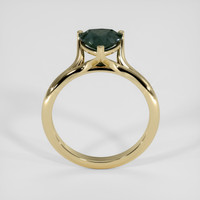 1.55 Ct. Greenish Blue Sapphire Ring, 14K Yellow Gold 3