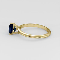 1.33 Ct. Blue Sapphire Ring, 18K Yellow Gold 4