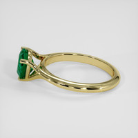 1.17 Ct. Emerald Ring, 18K Yellow Gold 4