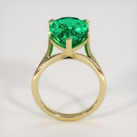 6.90 Ct. Emerald Ring, 18K Yellow Gold 3