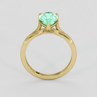1.39 Ct. Emerald Ring, 18K Yellow Gold 3