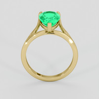 2.86 Ct. Emerald Ring, 18K Yellow Gold 3