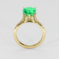 3.00 Ct. Emerald Ring, 18K Yellow Gold 3