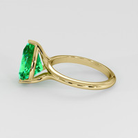 3.00 Ct. Emerald Ring, 18K Yellow Gold 4
