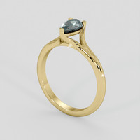0.77 Ct. Alexandrite Ring, 18K Yellow Gold 2