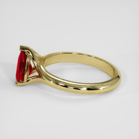 0.76 Ct. Ruby Ring, 18K Yellow Gold 4