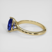 2.01 Ct. Blue Sapphire Ring, 18K Yellow Gold 4