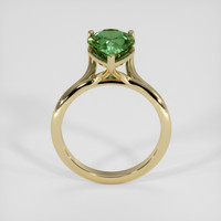 3.00 Ct. Green Sapphire Ring, 18K Yellow Gold 3