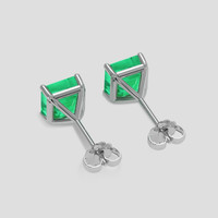 <span>3.06</span> <span class="tooltip-light">Ct.Tw.<span class="tooltiptext">Total Carat Weight</span></span> Emerald Earrings, Platinum 950 4