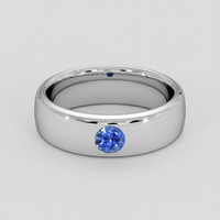 0.24 Ct. Blue Sapphire Ring, Silver 1
