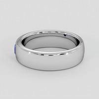 0.24 Ct. Blue Sapphire Ring, Silver 4