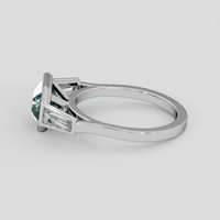 2.08 Ct. Bi Color / Parti Sapphire Ring, 18K White Gold 4