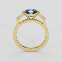 2.00 Ct. Blue Sapphire Ring, 10K Yellow Gold 3