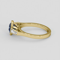 2.00 Ct. Blue Sapphire Ring, 10K Yellow Gold 4