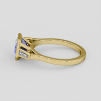 2.70 Ct. Violet Sapphire Ring, 10K Yellow Gold 4