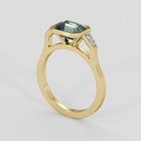 2.02 Ct. Bi Color Sapphire Ring, 10K Yellow Gold 2