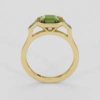 1.91 Ct. Green Sapphire Ring, 10K Yellow Gold 3