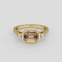 2.51 Ct. Brown Sapphire Ring, 10K Yellow Gold 1