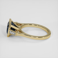 3.80 Ct. Blue Sapphire Ring, 14K Yellow Gold 4