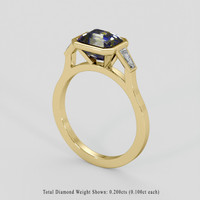2.30 Ct. Bi Color Sapphire Ring, 14K Yellow Gold 2