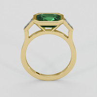 2.10 Ct. Emerald Ring, 18K Yellow Gold 3