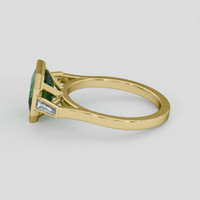 2.10 Ct. Emerald Ring, 18K Yellow Gold 4