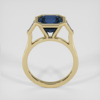 3.80 Ct. Blue Sapphire Ring, 18K Yellow Gold 3