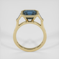 3.07 Ct. Blue Sapphire Ring, 18K Yellow Gold 3