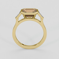 2.51 Ct. Brown Sapphire Ring, 18K Yellow Gold 3