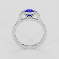 0.78 Ct. Blue Sapphire Ring, Silver 3