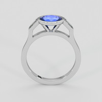 1.11 Ct. Blue Sapphire Ring, Silver 3