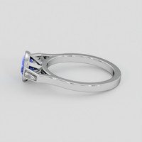 1.11 Ct. Blue Sapphire Ring, Silver 4