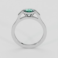 0.99 Ct. Bluish Green Sapphire Ring, 10K White Gold 3