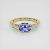 1.73 Ct. Violet Sapphire Ring, 14K Yellow Gold 1