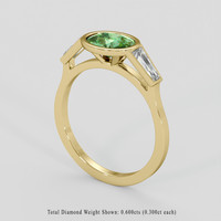 1.61 Ct. Bi Color Sapphire Ring, 14K Yellow Gold 2