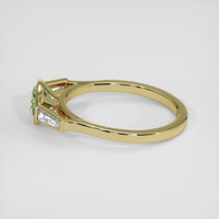 1.33 Ct. Yellowish Green Sapphire Ring, 14K Yellow Gold 4