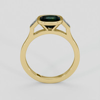 1.48 Ct. Bluish Green Sapphire Ring, 14K Yellow Gold 3