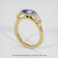 1.73 Ct. Violet Sapphire Ring, 18K Yellow Gold 2