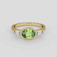 1.61 Ct. Bi Color Sapphire Ring, 18K Yellow Gold 1