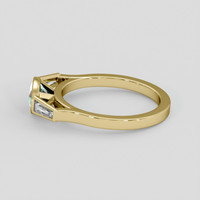 1.39 Ct. Bluish Green Sapphire Ring, 18K Yellow Gold 4