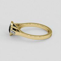 1.48 Ct. Bluish Green Sapphire Ring, 18K Yellow Gold 4