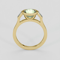 1.57 Ct. Yellowish Green Sapphire Ring, 18K Yellow Gold 3
