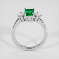 1.06 Ct. Emerald Ring, 18K White Gold 3