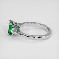 1.06 Ct. Emerald Ring, 18K White Gold 4