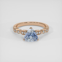 2.18 Ct. Bi Color Sapphire Ring, 18K Rose Gold 1