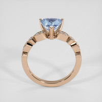 2.18 Ct. Bi Color Sapphire Ring, 18K Rose Gold 3