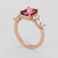 3.01 Ct. Pink Spinel Ring, 14K Rose Gold 2