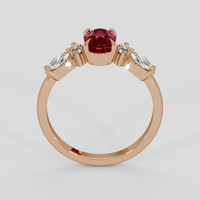 1.14 Ct. Ruby Ring, 14K Rose Gold 3