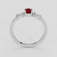 0.38 Ct. Ruby Ring, Silver 3